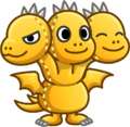 Chibi Ghidorah in Castle & Dragon