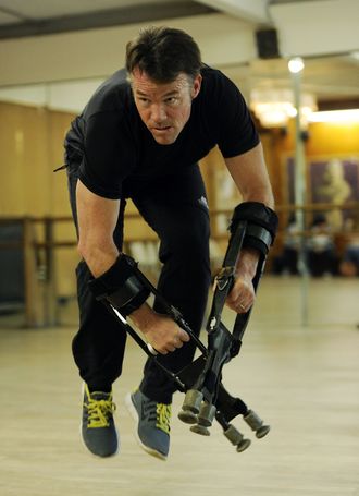 Terry Notary during rehearsals for Dawn of the Planet of the Apes