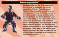 Mechagodzilla's bio from page 28 of the Godzilla: Unleashed instruction manual booklet