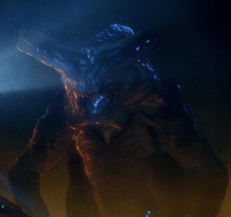 Slattern bellowing at Striker Eureka after emerging from the Breach