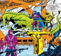 Dr. Demonicus with the mutant Godzilla in Iron Man #193