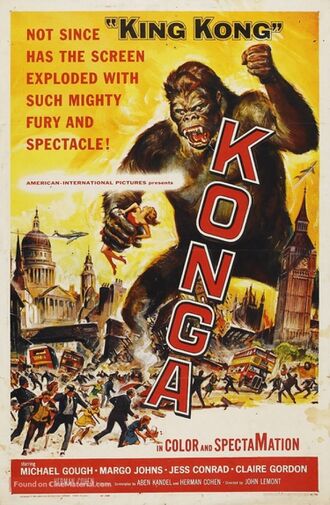 The U.S. theatrical release poster for Konga