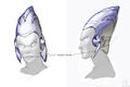 Vorticia's helmet design concept art
