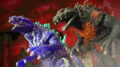 Thunder Godzilla and Burning Millennium Godzilla