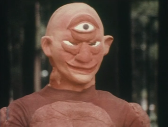 The three-eyed yokai in episode 6 of Go! Kotaro Ushiwaka