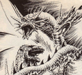 King Ghidorah fighting Godzilla