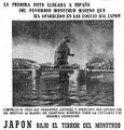 Spanish Godzilla promotional newspaper