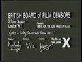BBFC X certificate for Goke, Body Snatcher from Hell