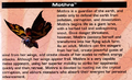 Mothra's bio from page 33 of the Godzilla: Unleashed instruction manual booklet