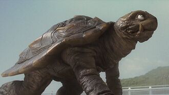 Toto's Shima appearance in Gamera the Brave