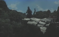 Godzilla approaches the downed Planet