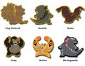 Enamel pins made as backer rewards for the Legends of the Monsterverse: The Omnibus Kickstarter