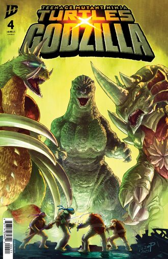 Teenage Mutant Ninja Turtles x Godzilla issue 4