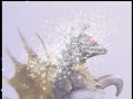 Gigan is overpowered by Mothra's scales