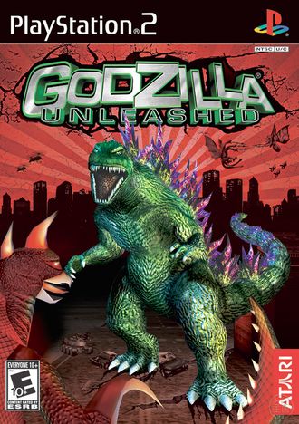 North American Godzilla: Unleashed PlayStation 2 box art