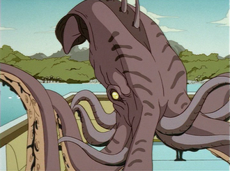 A Mutant Giant Squid in Godzilla: The Series