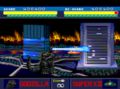 Godzilla blasts the Super X-II with his heat ray