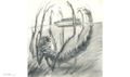 Swamp Locust concept art for Kong: Skull Island by Stephane Levallois