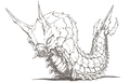 Battra Larva concept art