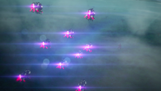 Numerous Hover Bikes in GODZILLA: Planet of the Monsters