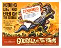 U.S. Godzilla vs. The Thing half sheet poster