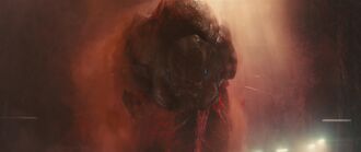 The Defensive form of Mothra's larval stage in Godzilla: King of the Monsters