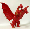Red and gold King Ghidorah