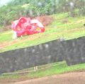 A red skull at Kualoa Ranch