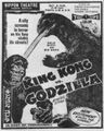 1962 Honolulu newspaper ad for King Kong vs. Godzilla