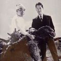 Nakajima on the set of King Kong vs. Godzilla