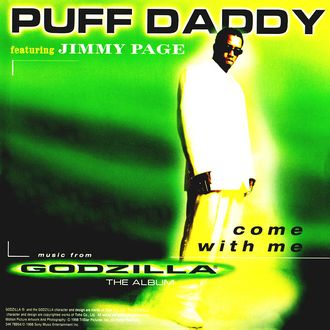 "Come With Me" by Puff Daddy featuring Jimmy Page single CD cover
