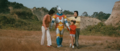 Jet Jaguar returns home with Goro Ibuki, Hiroshi Jinkawa, and Rokuro Ibuki