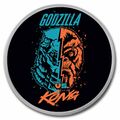Niue $2 .999 Fine Silver 'Godzilla vs. Kong 'Face-Off' coin (Colorised)