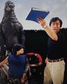 Kawakita on the Abashiri set of Godzilla vs. King Ghidorah