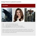 Voltage Picture's pitch for the film Colossal, featuring a picture of Godzilla and directly referring to Godzilla in its synopsis
