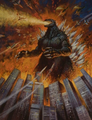 Unused TriStar Godzilla 2000 poster art