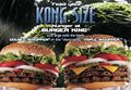 Promotional poster for the Whopper sizes
