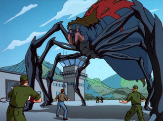 The Queen Giant Mutant Widow Spider in Godzilla: The Series
