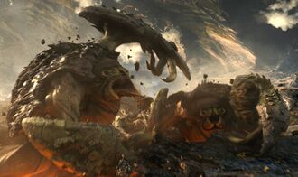 Rockclaws in Godzilla vs. Kong. This image has been brightened for clarity.