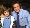 Bryan Cranston and CJ Adams first photo on set