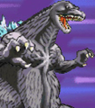 Godzilla's battle sprite in the Japanese version of Godzilla: Domination!