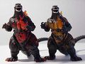 High Grade Wave 4 Burning Godzilla (left), bootleg (right)