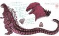 Godzilla fourth form concept art