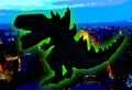 The Godzilla 1998/Zilla silhouette accompanying the post