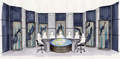 Television debate concept art