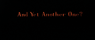 "And Yet Another One?" post-credits scene from Godzilla vs. Hedorah, hinting at the unmade sequel