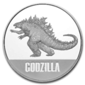 Niue $2 .999 Fine Silver Godzilla Coin (Uncirculated, Obverse)