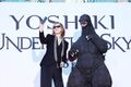 Godzilla with musician Yoshiki