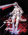 Mechagodzilla concept art by Akihiko Iguchi