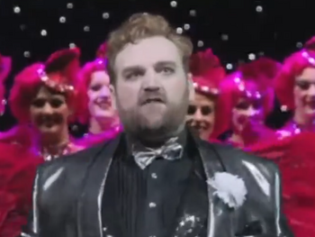 Denham in the Melbourne production, played by Adam Lyon